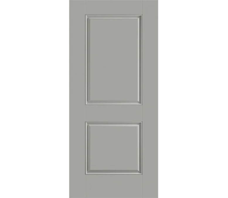 Cheyenne Two Panel Square Fiberglass Entry Door